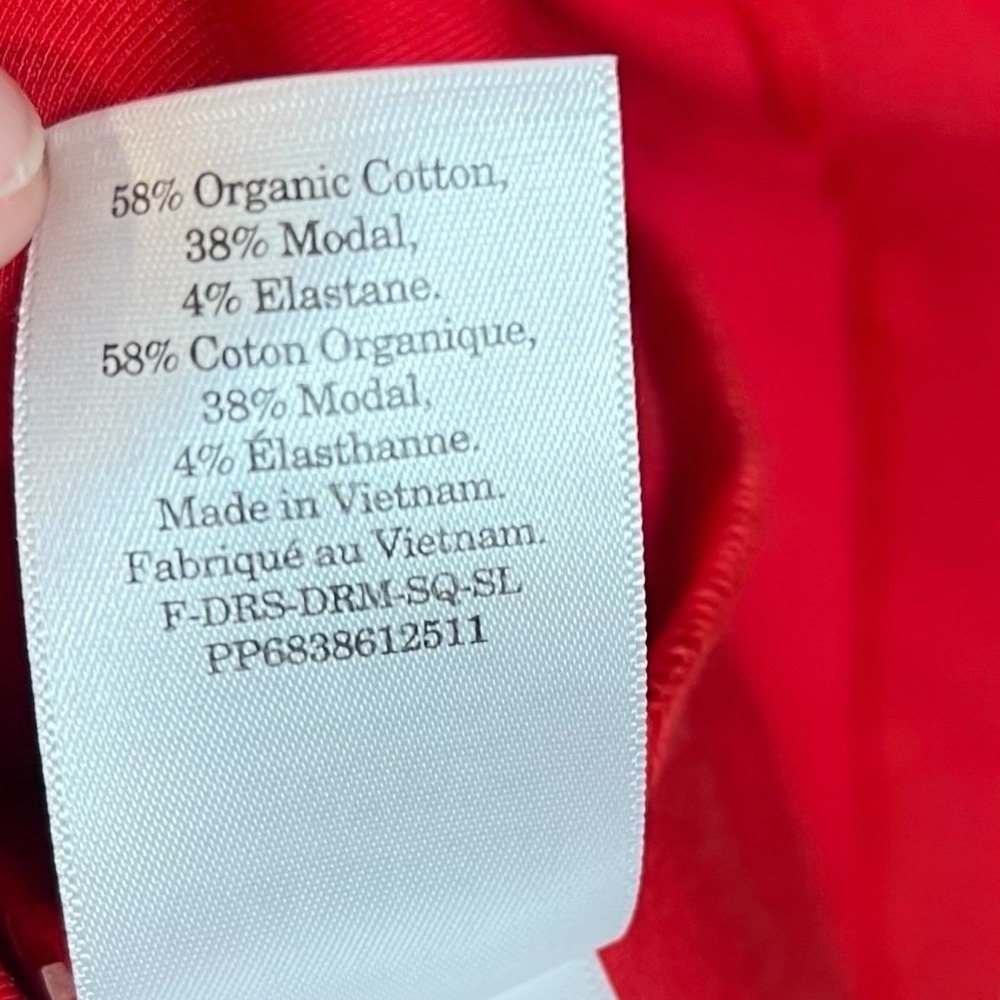Everlane The Dream Square-Neck Dress Classic Red Mini XL - Picture 7 of 9